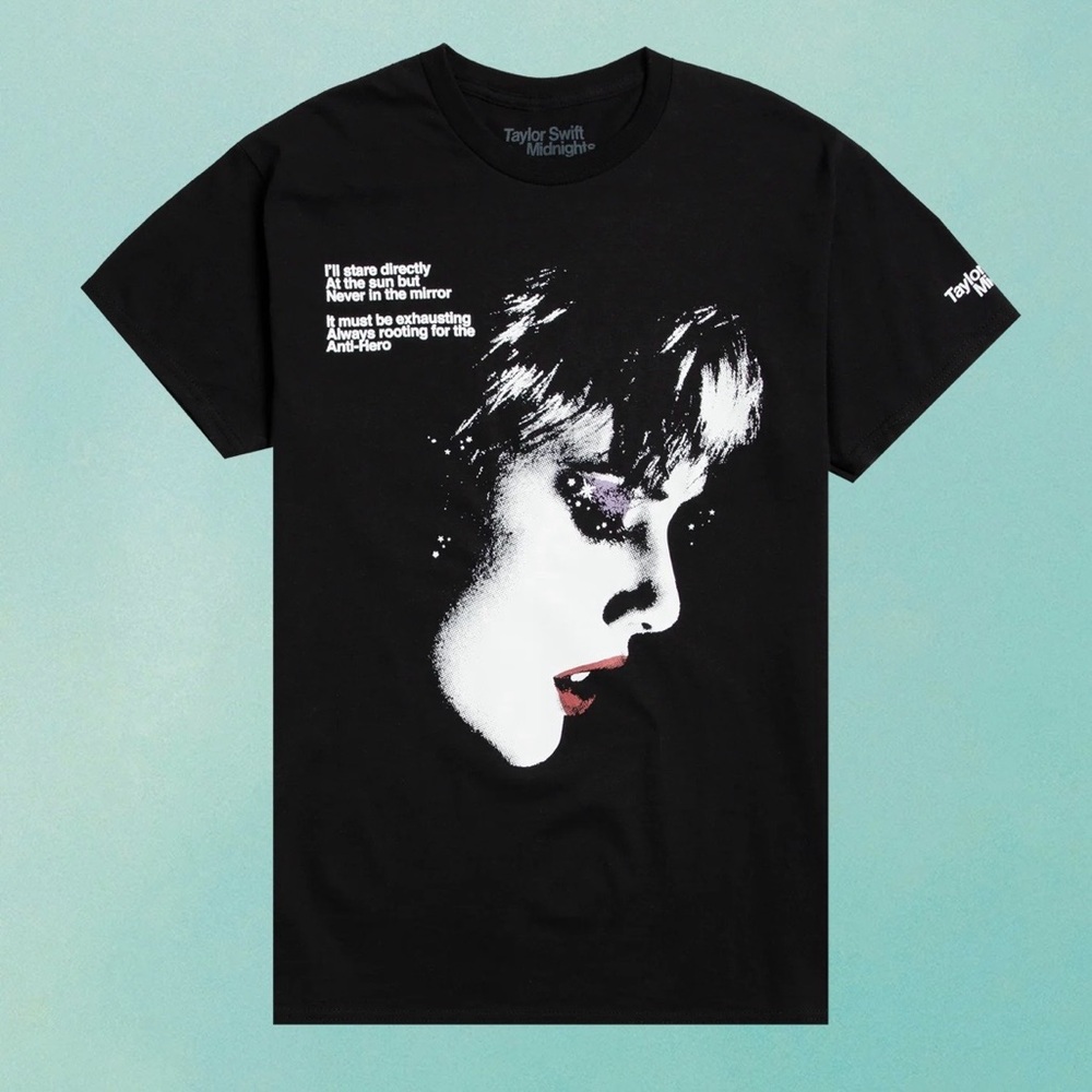 Taylor Swift "Rooting for the Anti-Hero" black t-shirt